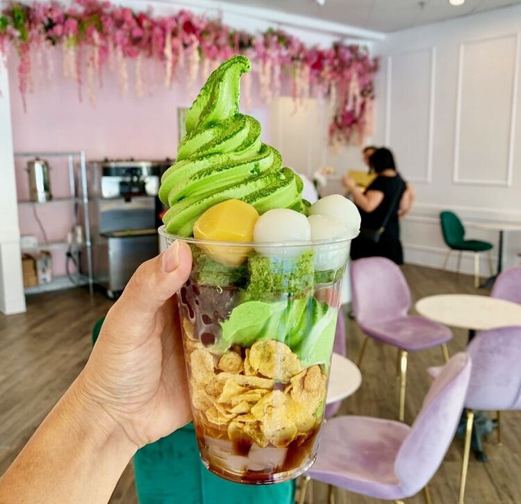 Matcha Cafe Ice Cream Sundae