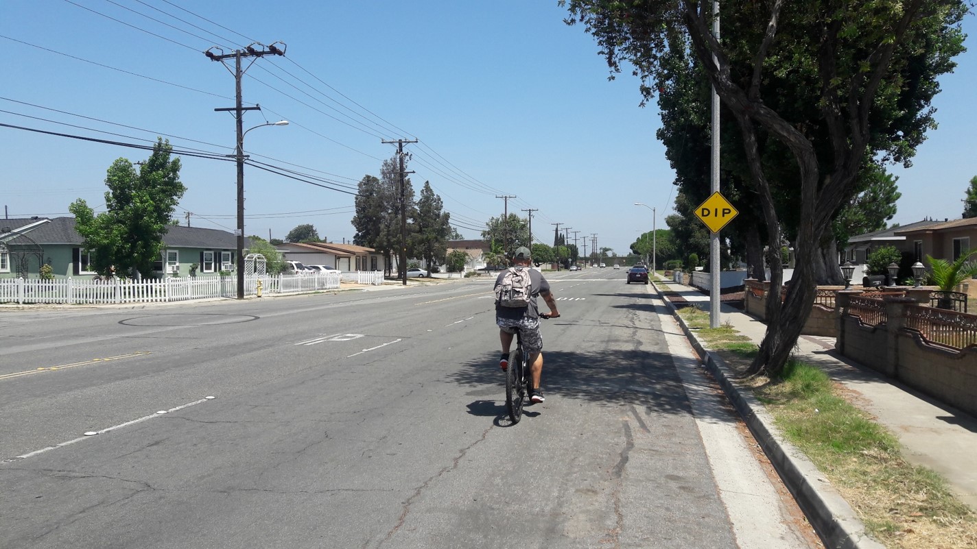 Bike Path Edwards St Before