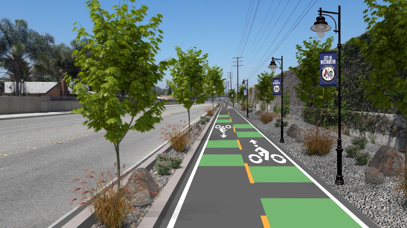 Garden Grove Bikeway Rendering