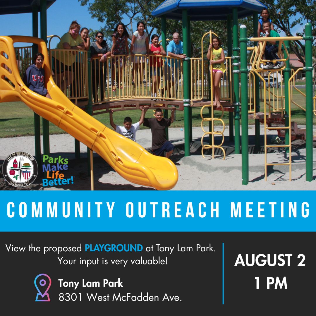 Tony Lam Park Outreach Meeting Ad